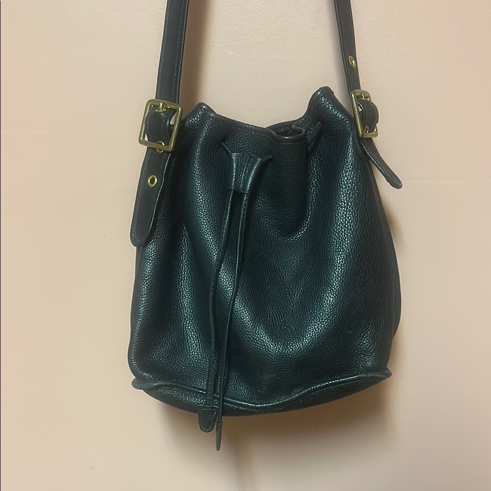 Vintage M. London Black Shoulder Bag with Slouchy Design